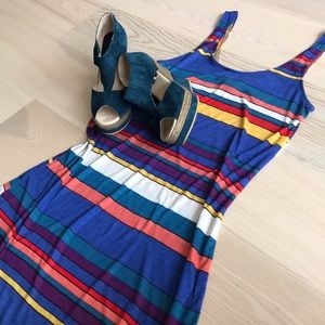 Urban Outfitters Stripe Tank Midi Dress